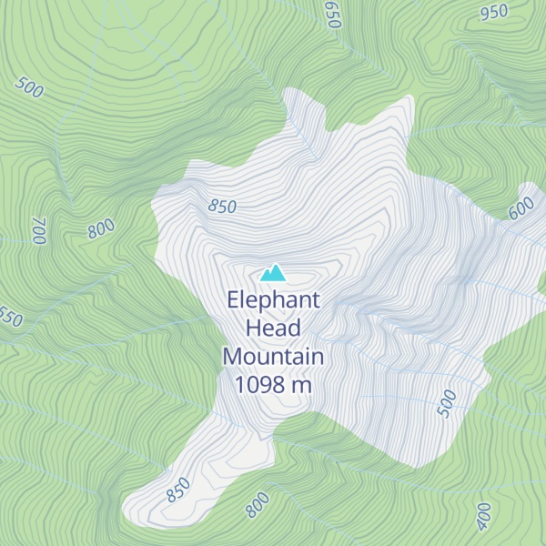 Map of Elephant Head Mountain