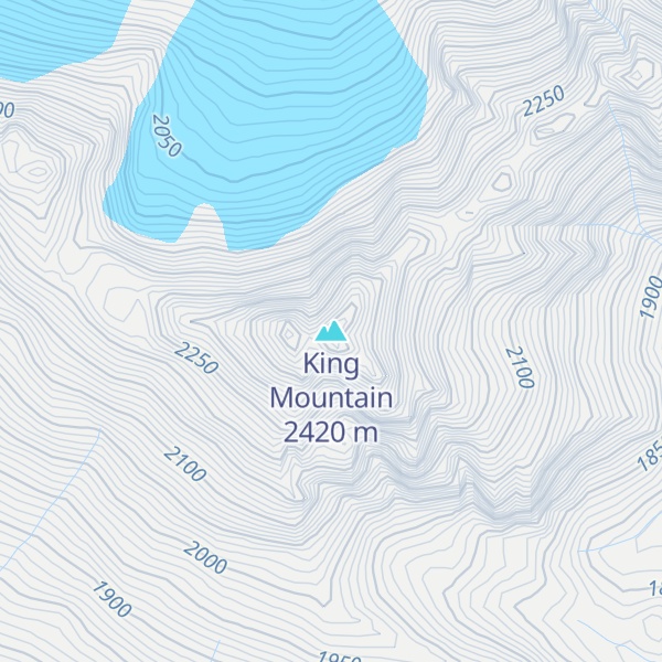 Map of King Mountain