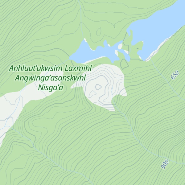 Map of Tseax Cone
