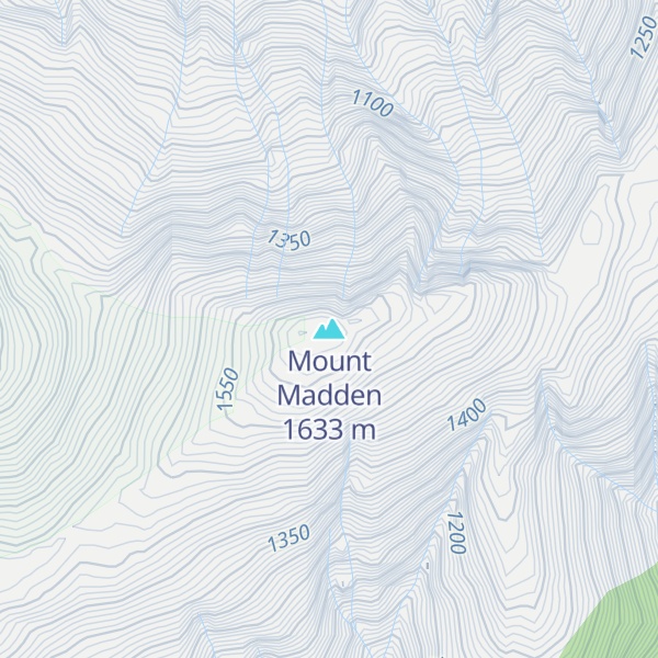 Map of Mount Madden