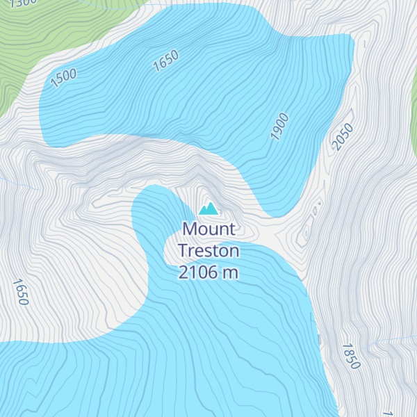 Map of Mount Treston
