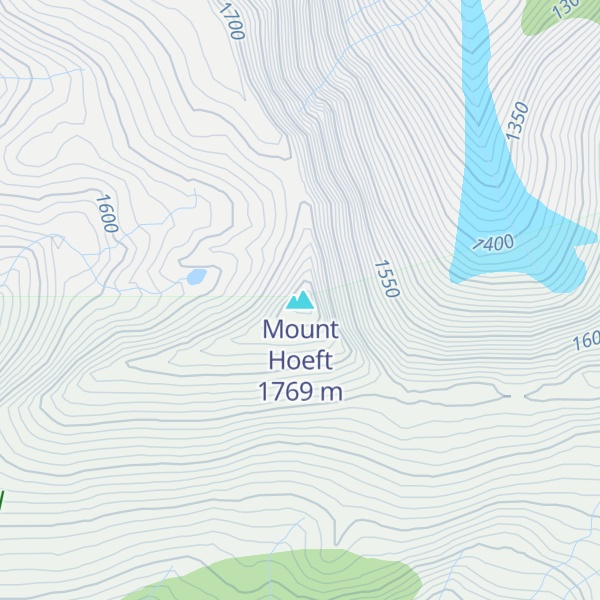 Map of Mount Hoeft