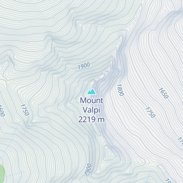 Map of Mount Valpi
