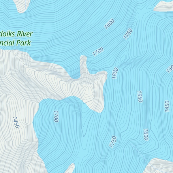 Map of Davidson Peak