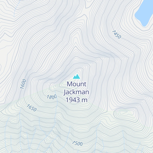 Map of Mount Jackman