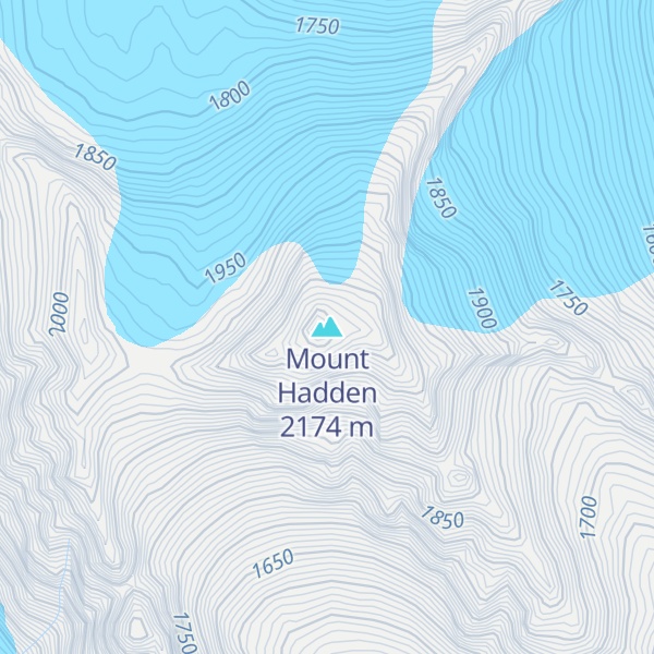 Map of Mount Hadden