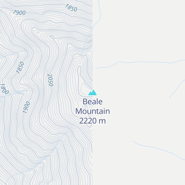 Map of Beale Mountain