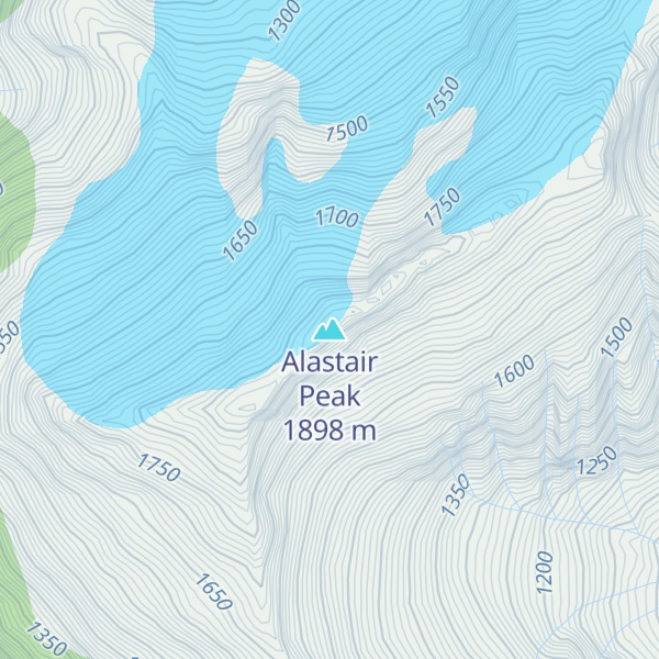 Map of Alastair Peak