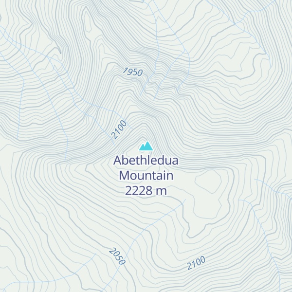 Map of Abethledua Mountain