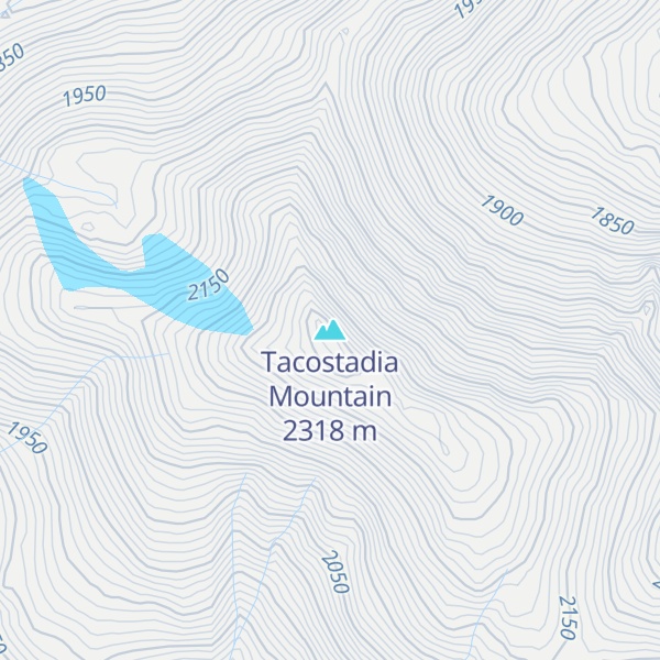 Map of Tacostadia Mountain