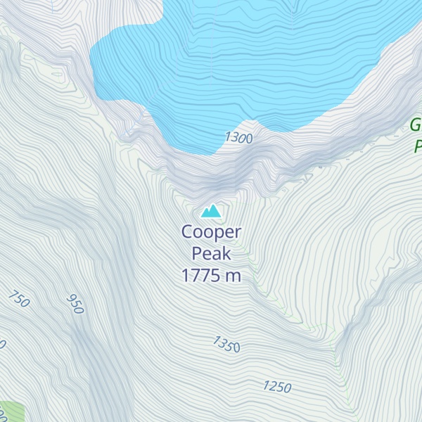 Map of Cooper Peak