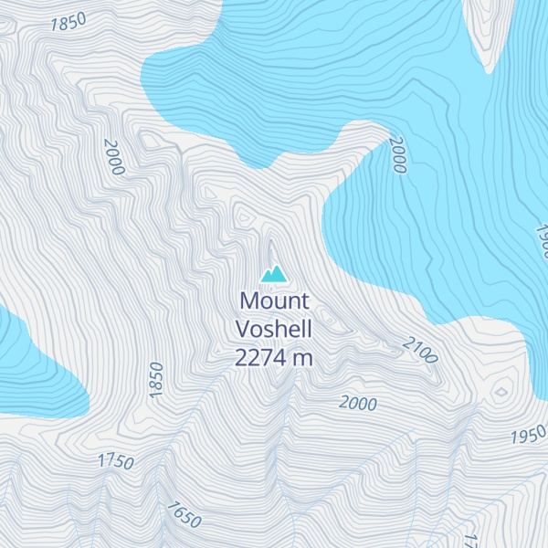 Map of Mount Voshell