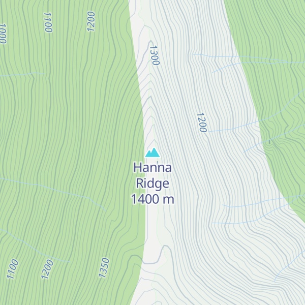 Map of Hanna Ridge