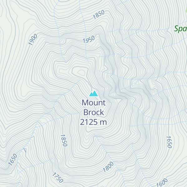 Map of Mount Brock