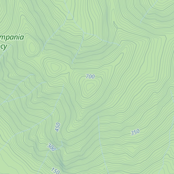 Map of Mount Pender