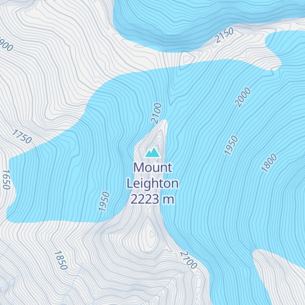 Map of Mount Leighton
