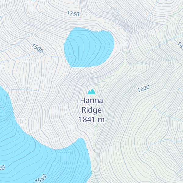 Map of Hanna Ridge