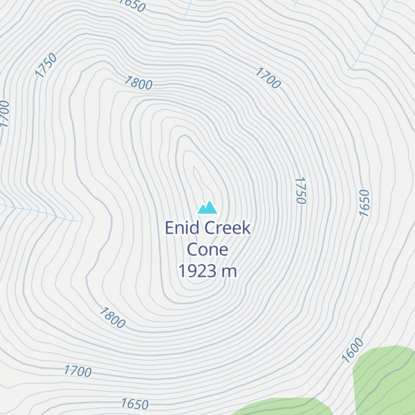 Map of Enid Creek Cone