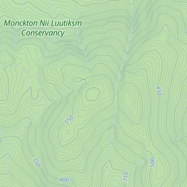 Map of Mount Hulke