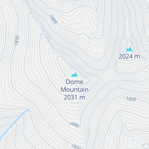 Map of Dome Mountain