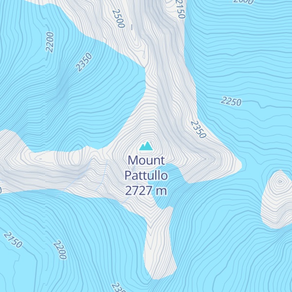 Map of Mount Pattullo