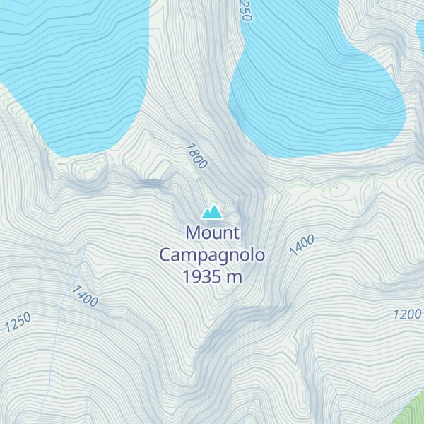 Map of Mount Campagnolo