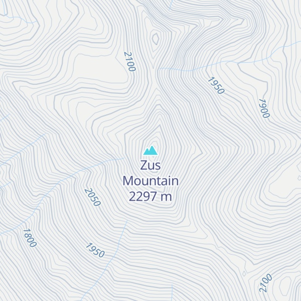 Map of Zus Mountain