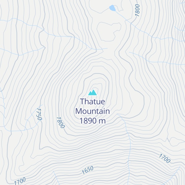 Map of Thatue Mountain