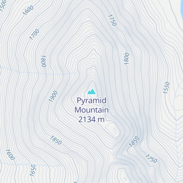 Map of Pyramid Mountain