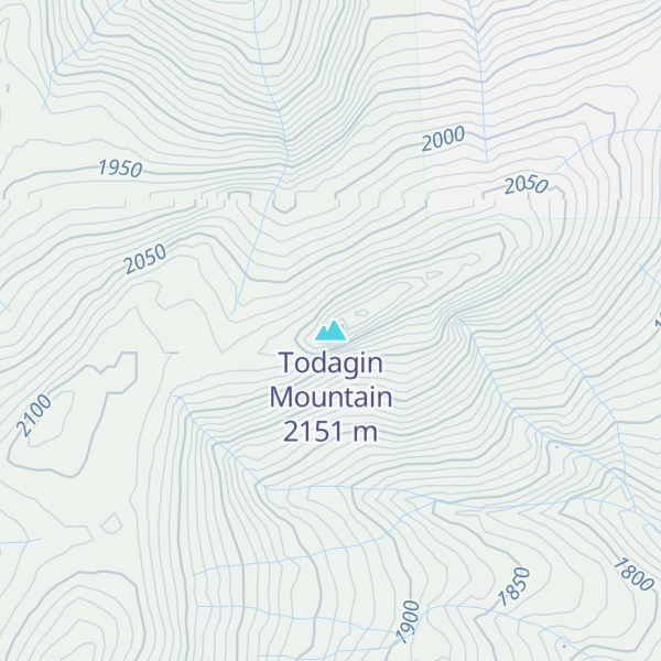 Map of Todagin Mountain