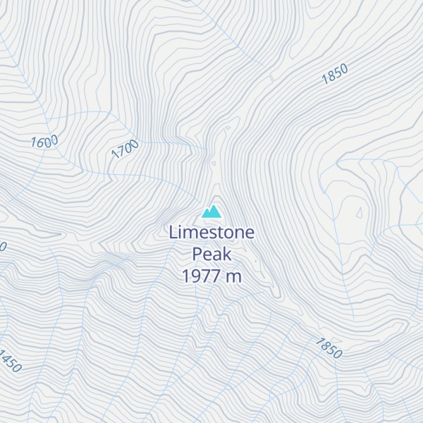 Map of Limestone Peak