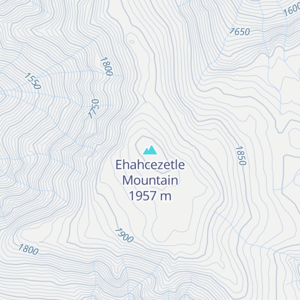 Map of Ehahcezetle Mountain