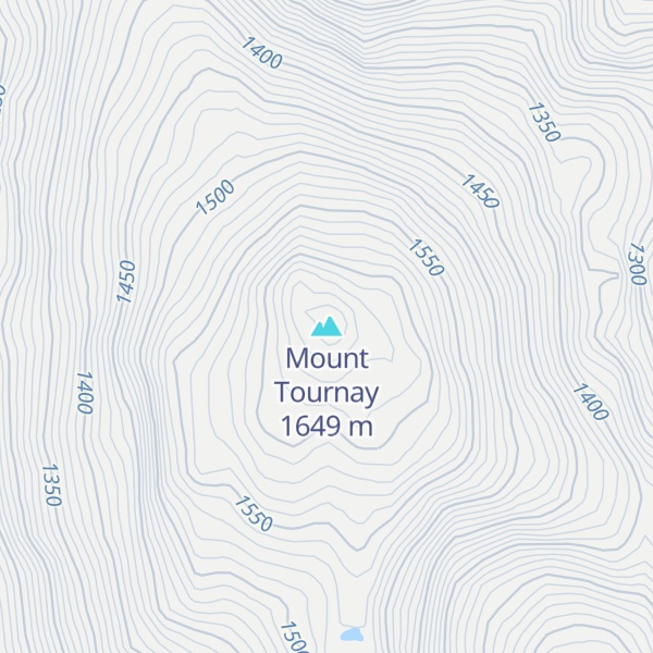 Map of Mount Tournay