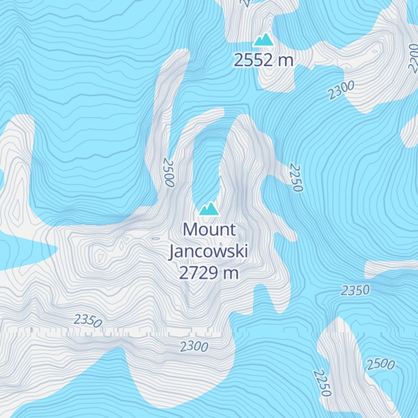 Map of Mount Jancowski