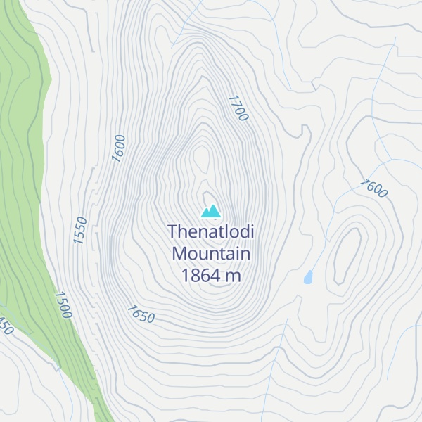 Map of Thenatlodi Mountain