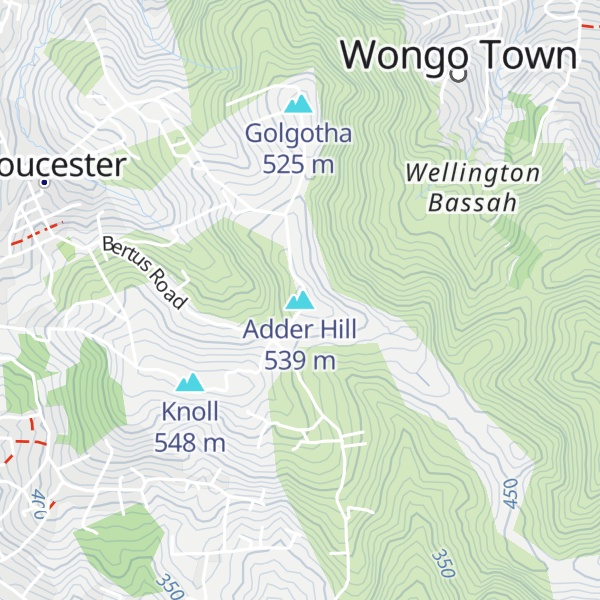 Map of Adder Hill