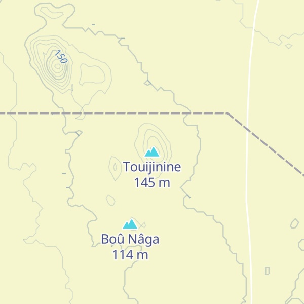 Map of Touijinine