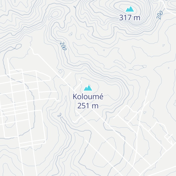 Map of Koloumé