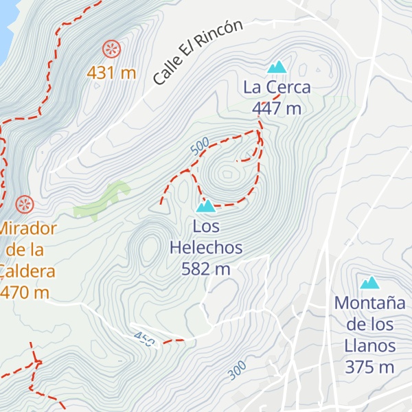 Map of Los Helechos