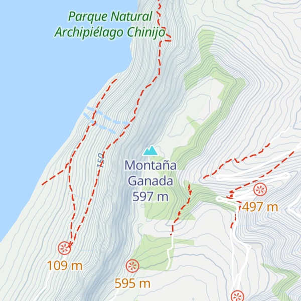 Map of Montaña Ganada