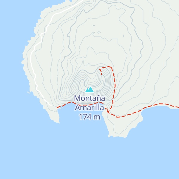 Map of Montaña Amarilla