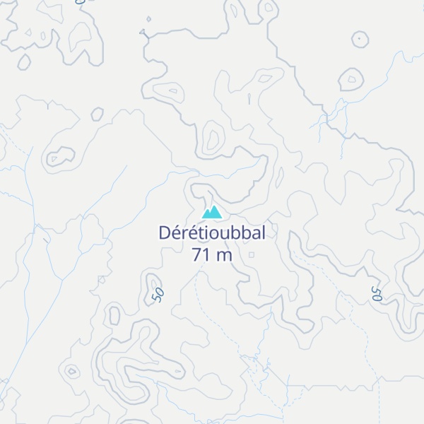 Map of Dérétioubbal