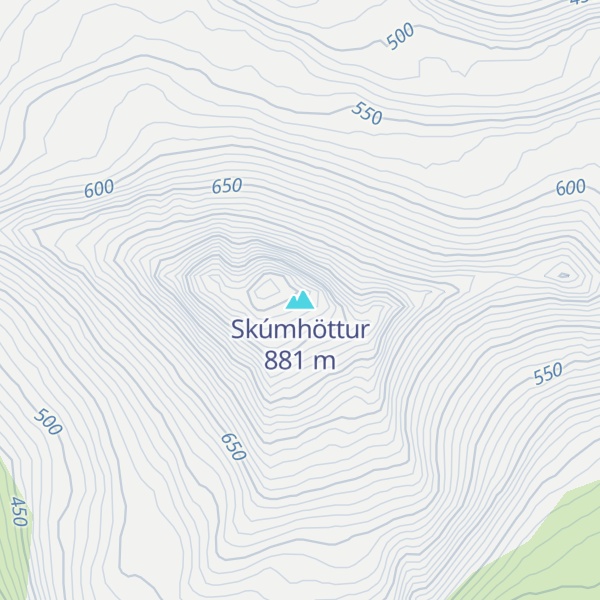 Map of Skúmhöttur