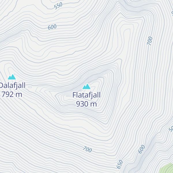 Map of Flatafjall