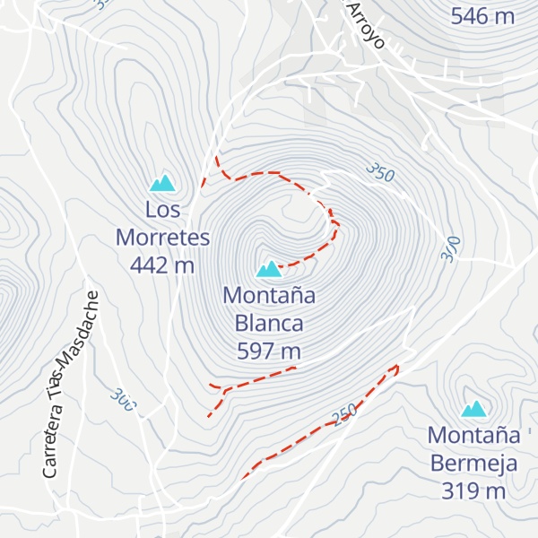 Map of Montaña Blanca