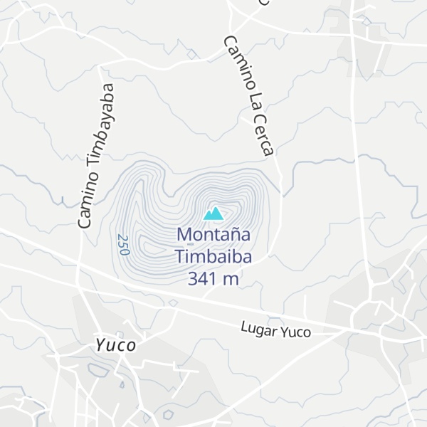 Map of Montaña Timbaiba