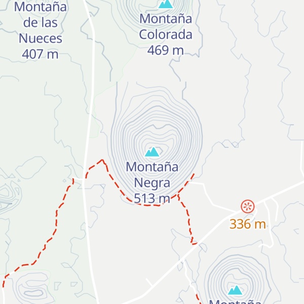 Map of Montaña Negra