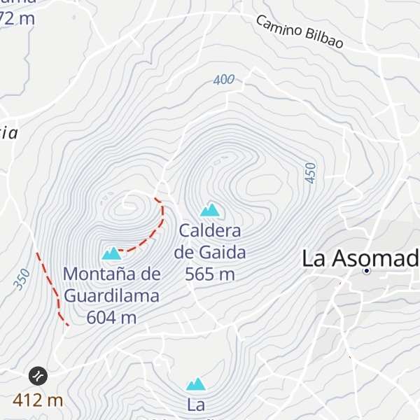Map of Caldera de Gaida