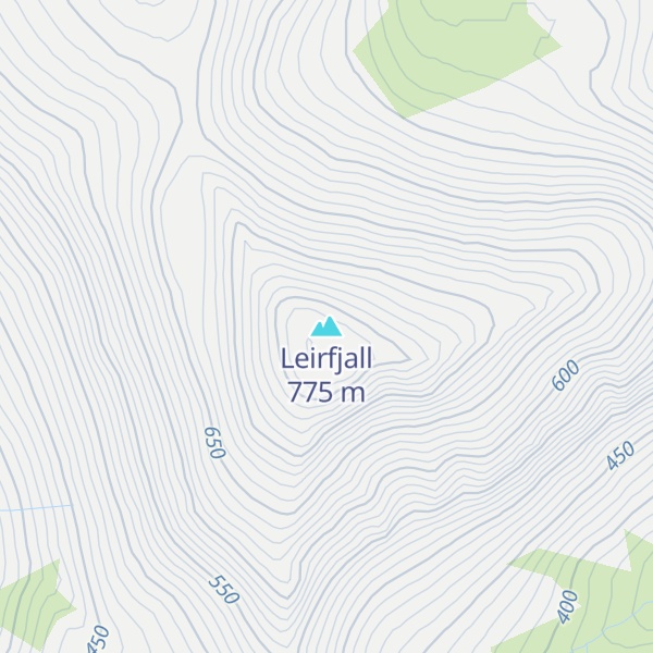 Map of Leirfjall