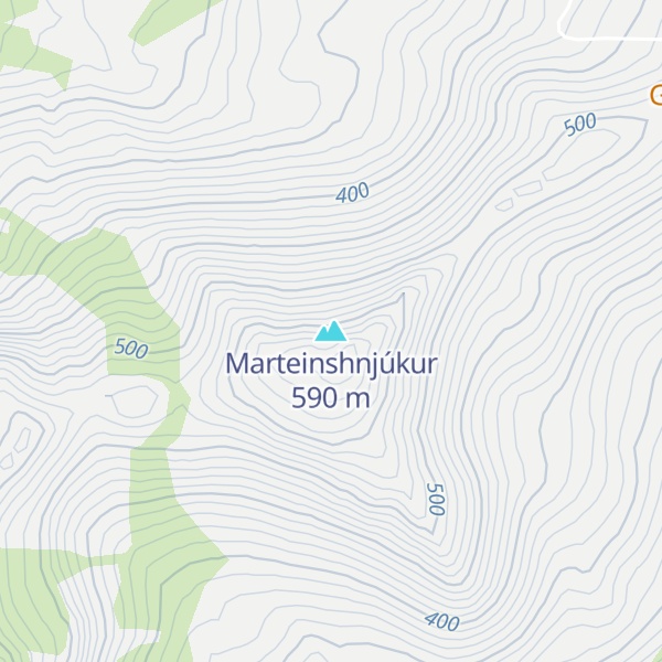 Map of Marteinshnjúkur